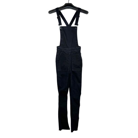 Madewell Black Skinny Leg Denim Overalls XXS - Picture 3 of 8